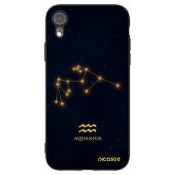 Fekete szilikon tok az alábbi mobiltelefonokra Apple iPhone XR - AQUARIUS