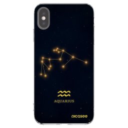 Átlátszó szilikon tok az alábbi mobiltelefonokra Apple iPhone XS Max - AQUARIUS