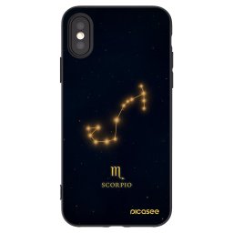 Fekete szilikon tok az alábbi mobiltelefonokra Apple iPhone X/XS - SCORPIO