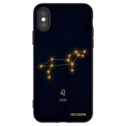 Fekete szilikon tok az alábbi mobiltelefonokra Apple iPhone X/XS - LEO