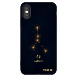 Fekete szilikon tok az alábbi mobiltelefonokra Apple iPhone X/XS - CANCER