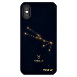 Fekete szilikon tok az alábbi mobiltelefonokra Apple iPhone X/XS - TAURUS