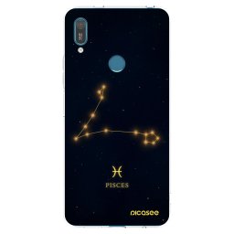Átlátszó szilikon tok az alábbi mobiltelefonokra Huawei Y7 2019 - PISCES