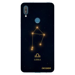 Átlátszó szilikon tok az alábbi mobiltelefonokra Huawei Y7 2019 - LIBRA