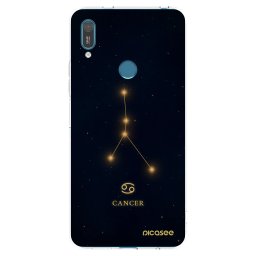 Átlátszó szilikon tok az alábbi mobiltelefonokra Huawei Y7 2019 - CANCER