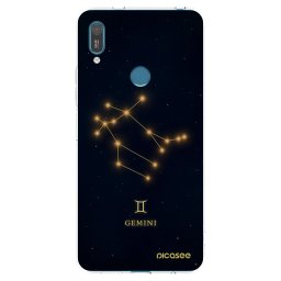 Átlátszó szilikon tok az alábbi mobiltelefonokra Huawei Y7 2019 - GEMINI