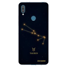 Átlátszó szilikon tok az alábbi mobiltelefonokra Huawei Y7 2019 - TAURUS
