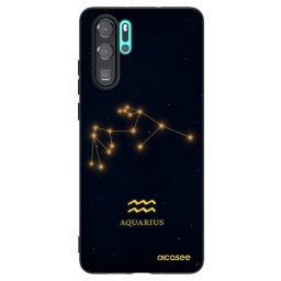Fekete szilikon tok az alábbi mobiltelefonokra Huawei P30 Pro - AQUARIUS