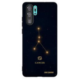 Fekete szilikon tok az alábbi mobiltelefonokra Huawei P30 Pro - CANCER