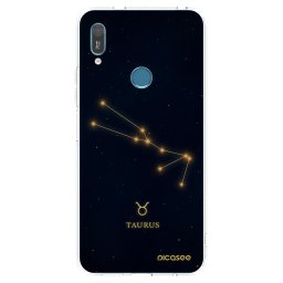Átlátszó szilikon tok az alábbi mobiltelefonokra Huawei Y6 2019 - TAURUS