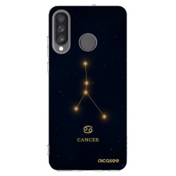 Átlátszó szilikon tok az alábbi mobiltelefonokra Huawei P30 Lite - CANCER