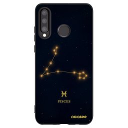 Fekete szilikon tok az alábbi mobiltelefonokra Huawei P30 Lite - PISCES