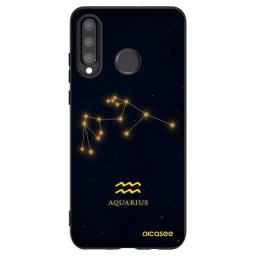 Fekete szilikon tok az alábbi mobiltelefonokra Huawei P30 Lite - AQUARIUS
