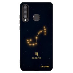 Fekete szilikon tok az alábbi mobiltelefonokra Huawei P30 Lite - SCORPIO