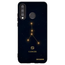 Fekete szilikon tok az alábbi mobiltelefonokra Huawei P30 Lite - CANCER
