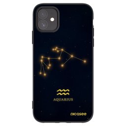 Fekete szilikon tok az alábbi mobiltelefonokra Apple iPhone 11 - AQUARIUS