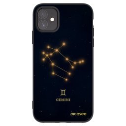 Fekete szilikon tok az alábbi mobiltelefonokra Apple iPhone 11 - GEMINI