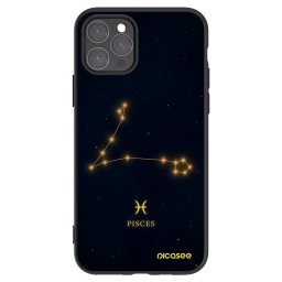 Fekete szilikon tok az alábbi mobiltelefonokra Apple iPhone 11 Pro - PISCES