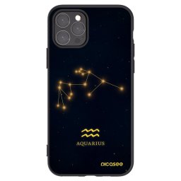 Fekete szilikon tok az alábbi mobiltelefonokra Apple iPhone 11 Pro - AQUARIUS
