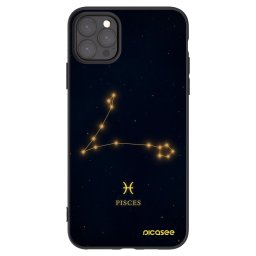 Fekete szilikon tok az alábbi mobiltelefonokra Apple iPhone 11 Pro Max - PISCES