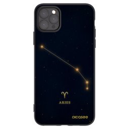 Fekete szilikon tok az alábbi mobiltelefonokra Apple iPhone 11 Pro Max - ARIES
