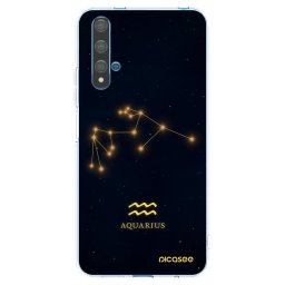 Átlátszó szilikon tok az alábbi mobiltelefonokra Huawei Nova 5T - AQUARIUS
