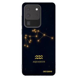 Átlátszó szilikon tok az alábbi mobiltelefonokra Samsung Galaxy S20 Ultra 5G G988F - AQUARIUS