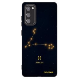Fekete szilikon tok az alábbi mobiltelefonokra Samsung Galaxy S20 FE - PISCES