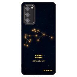 Fekete szilikon tok az alábbi mobiltelefonokra Samsung Galaxy S20 FE - AQUARIUS