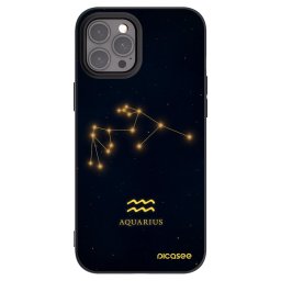 Fekete szilikon tok az alábbi mobiltelefonokra Apple iPhone 12 Pro Max - AQUARIUS