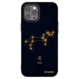 Fekete szilikon tok az alábbi mobiltelefonokra Apple iPhone 12 Pro Max - LEO