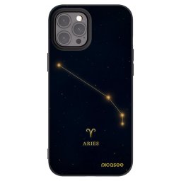 Fekete szilikon tok az alábbi mobiltelefonokra Apple iPhone 12 Pro Max - ARIES