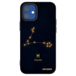 Fekete szilikon tok az alábbi mobiltelefonokra Apple iPhone 12 mini - PISCES