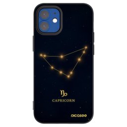 Fekete szilikon tok az alábbi mobiltelefonokra Apple iPhone 12 mini - CAPRICORN