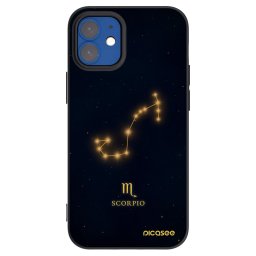 Fekete szilikon tok az alábbi mobiltelefonokra Apple iPhone 12 mini - SCORPIO
