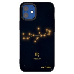 Fekete szilikon tok az alábbi mobiltelefonokra Apple iPhone 12 mini - VIRGO