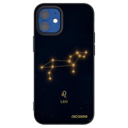 Fekete szilikon tok az alábbi mobiltelefonokra Apple iPhone 12 mini - LEO