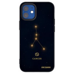Fekete szilikon tok az alábbi mobiltelefonokra Apple iPhone 12 mini - CANCER