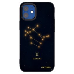 Fekete szilikon tok az alábbi mobiltelefonokra Apple iPhone 12 mini - GEMINI