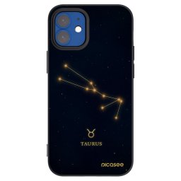 Fekete szilikon tok az alábbi mobiltelefonokra Apple iPhone 12 mini - TAURUS