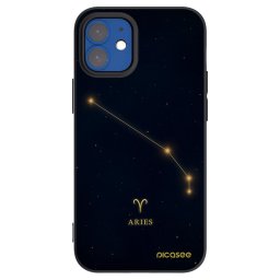 Fekete szilikon tok az alábbi mobiltelefonokra Apple iPhone 12 mini - ARIES