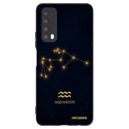 Fekete szilikon tok az alábbi mobiltelefonokra Huawei P Smart 2021 - AQUARIUS