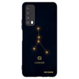 Fekete szilikon tok az alábbi mobiltelefonokra Huawei P Smart 2021 - CANCER