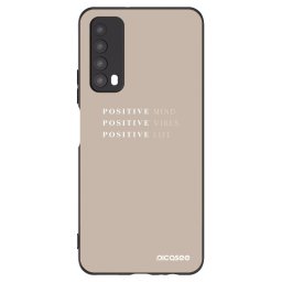 Fekete szilikon tok az alábbi mobiltelefonokra Huawei P Smart 2021 - Positive Vibes