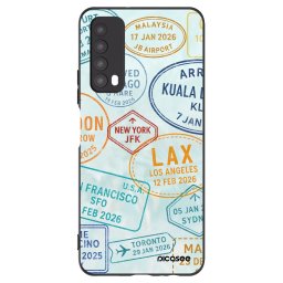 Fekete szilikon tok az alábbi mobiltelefonokra Huawei P Smart 2021 - PASSPORT EDITION