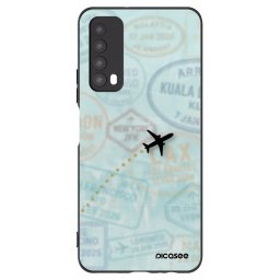 Fekete szilikon tok az alábbi mobiltelefonokra Huawei P Smart 2021 - FLIGHT PATH