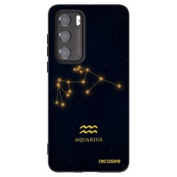 Fekete szilikon tok az alábbi mobiltelefonokra Huawei P40 - AQUARIUS