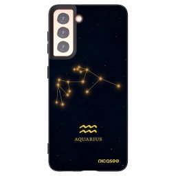 Fekete szilikon tok az alábbi mobiltelefonokra Samsung Galaxy S21 5G G991B - AQUARIUS