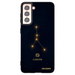 Fekete szilikon tok az alábbi mobiltelefonokra Samsung Galaxy S21 5G G991B - CANCER