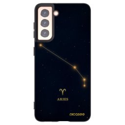 Fekete szilikon tok az alábbi mobiltelefonokra Samsung Galaxy S21 5G G991B - ARIES